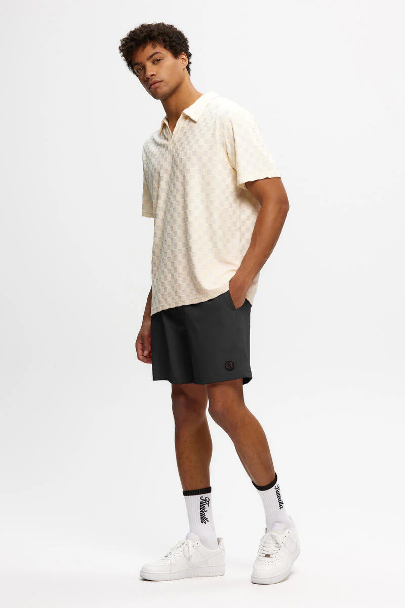 Maillot De Bain Swim Trunk Noir Kuwalla Tee