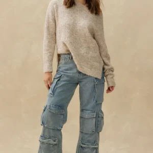 Pull Boucle Boatneck Beige Kuwalla Tee