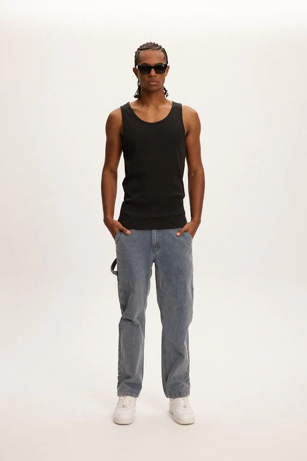 Camisole Rib Noir Kuwalla Tee – Image 4