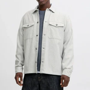 Jack & Jones Perfect Melange Overshirt Light Grey Melange