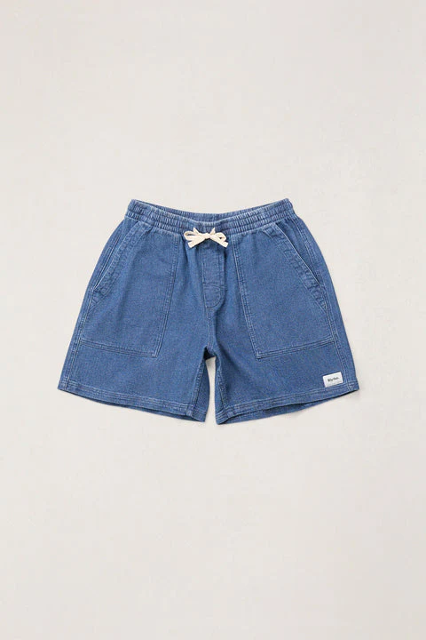 Short Textured Wale Bleu Denin Rhythm – Image 5