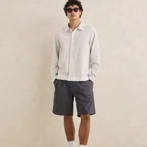 Short Pleated Gris Rhythm