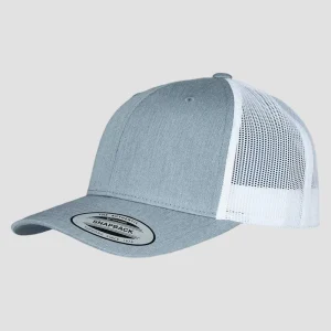 Flexfit Retro Trucker Heather Grey / White