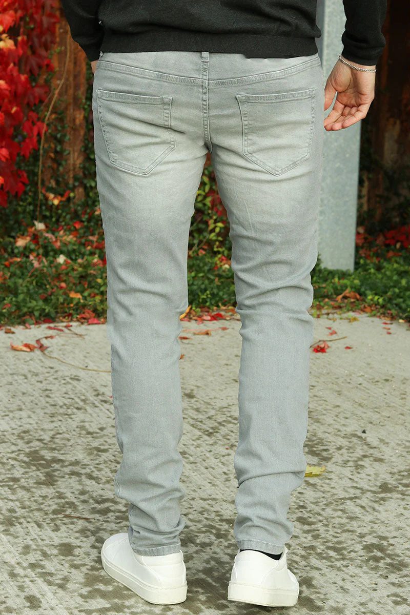 Only & Sons Loom Slim Fit Light Grey Denim – Image 6