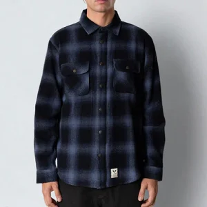 Fat Moose Adrian Cotton Check Shirt Navy / Dark Navy