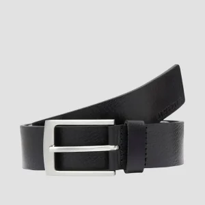 Jack & Jones JACSTOCKHOLM LEATHER BELT NOOS Black