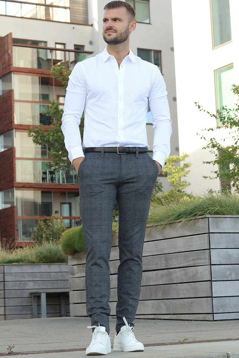 ONLY & SONS MARK PANTS CHECK Black – Image 2