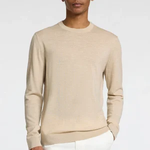 Selected Tray Merino Knit Crew Neck Oatmeal