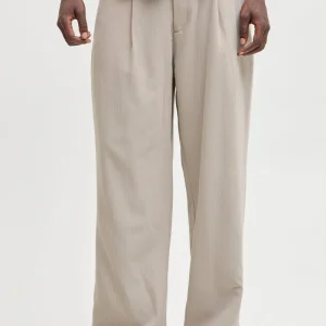 Jack & Jones Bill Bamford Pleated Relaxed Fit Chino Mourning Dove Stripe