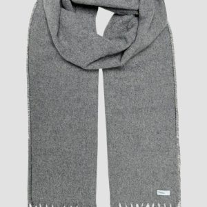 ONLY & SONS Easton Plain Knit Scarf Medium Grey Melange