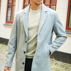 Jack & Jones Harrison Wool Coat Light Grey Melange