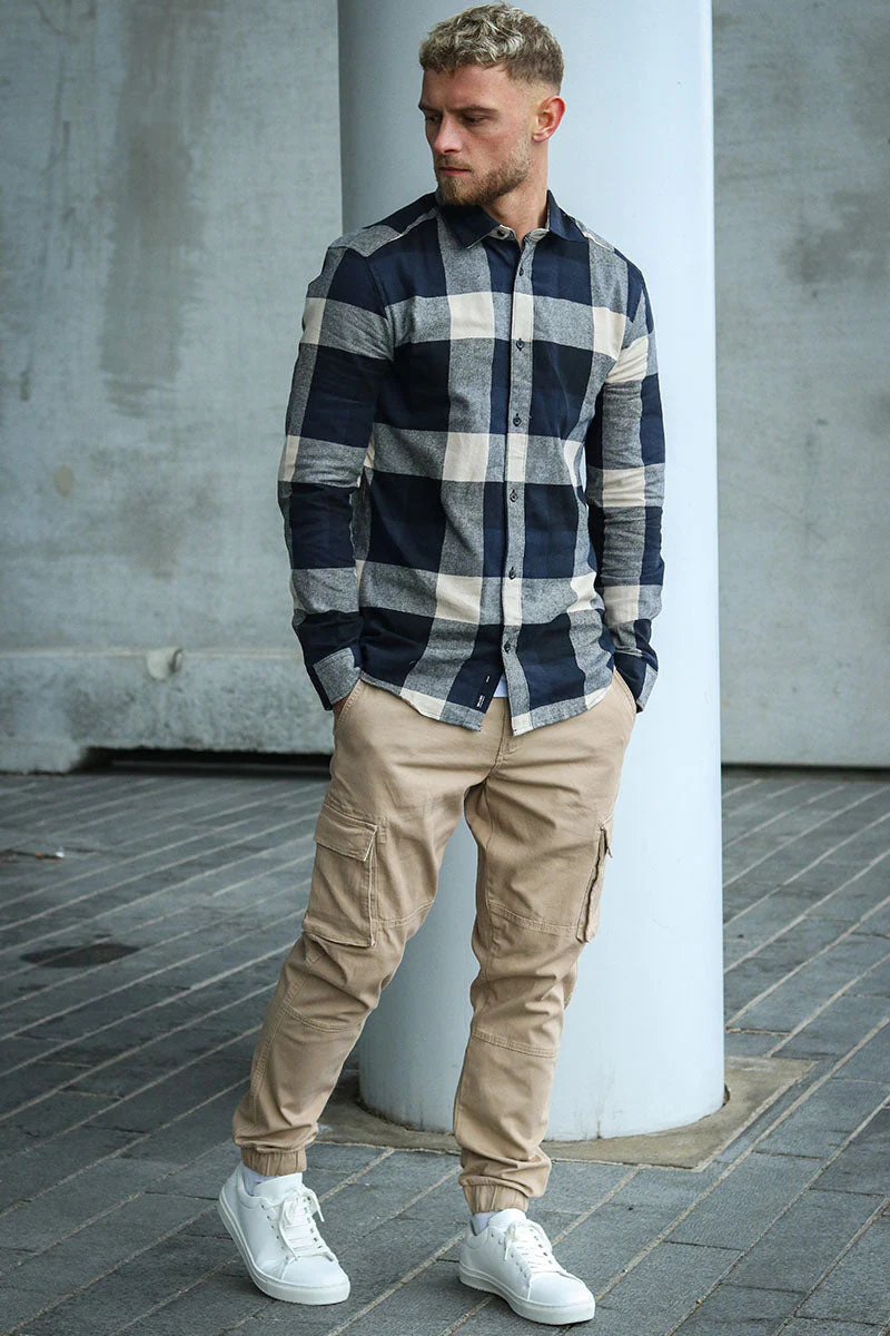 Only & Sons Cam Stage Cargo Cuff Pants Chinchilla – Image 3