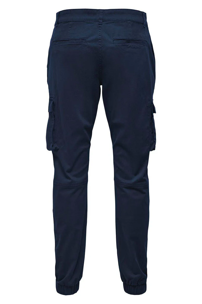 Only & Sons Cam Stage Cargo Cuff Pants dress blues – Image 7