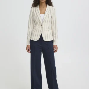 Veston Kate Print Beige & Marine Ichi