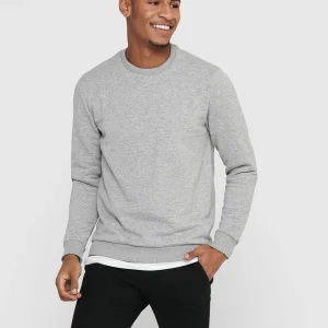Chandail Ceres Crew Gris Only & Sons