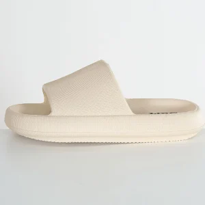 Basic Brand Soft Beach Sandal Beige
