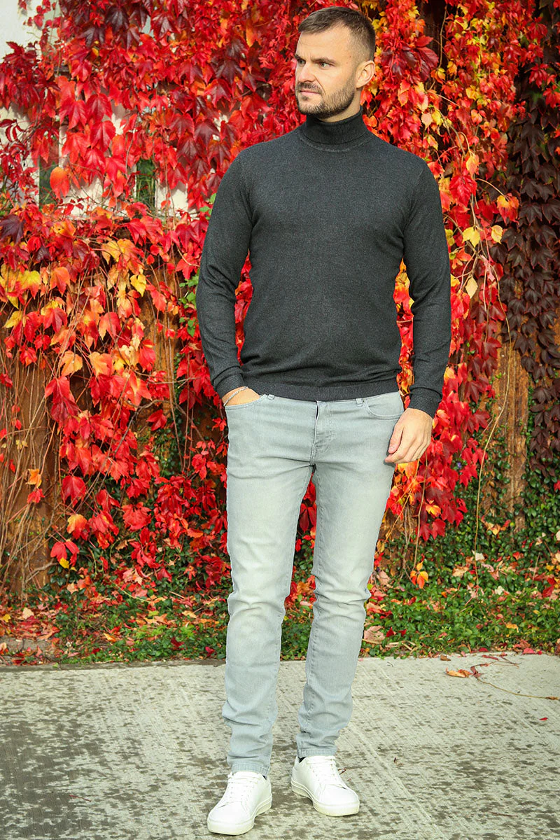 Only & Sons Loom Slim Fit Light Grey Denim – Image 2