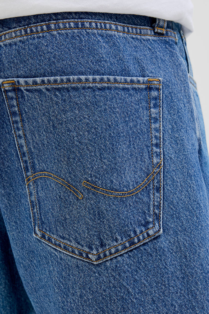 Jack & Jones Alex Baggy Fit Shorts 301 Blue Denim – Image 5