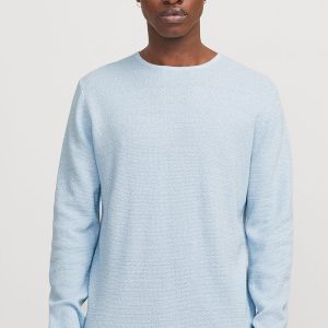 Jack & Jones George Knit Crew Neck Chambray Blue