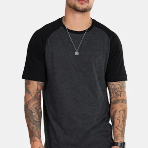 Basic Brand Raglan Tee Antracit/Black