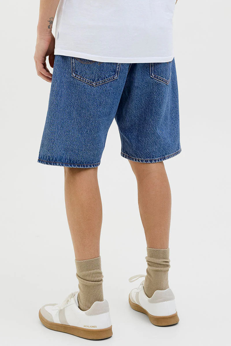 Jack & Jones Alex Baggy Fit Shorts 301 Blue Denim – Image 6