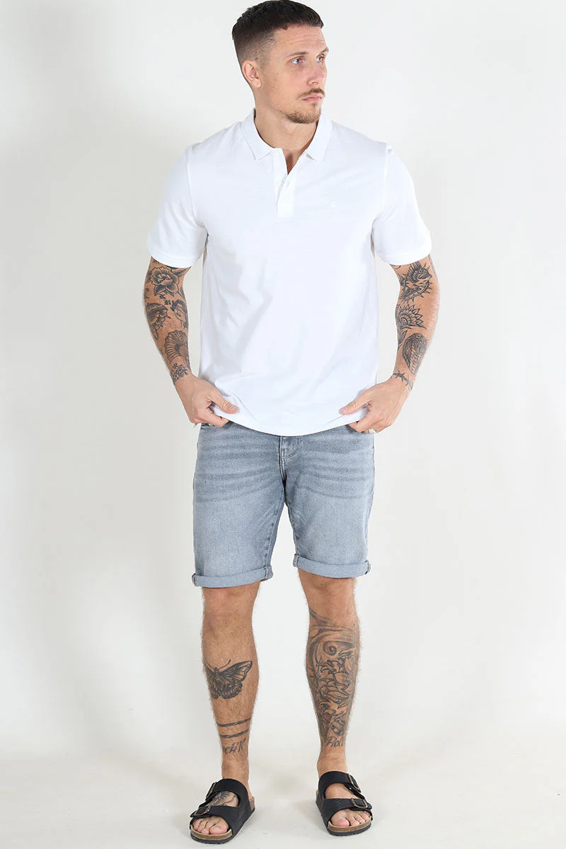 Jack & Jones Basic Polo SS White – Image 3