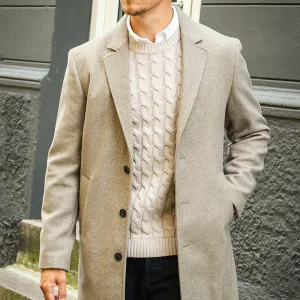 Jack & Jones Harrison Wool Coat Greige