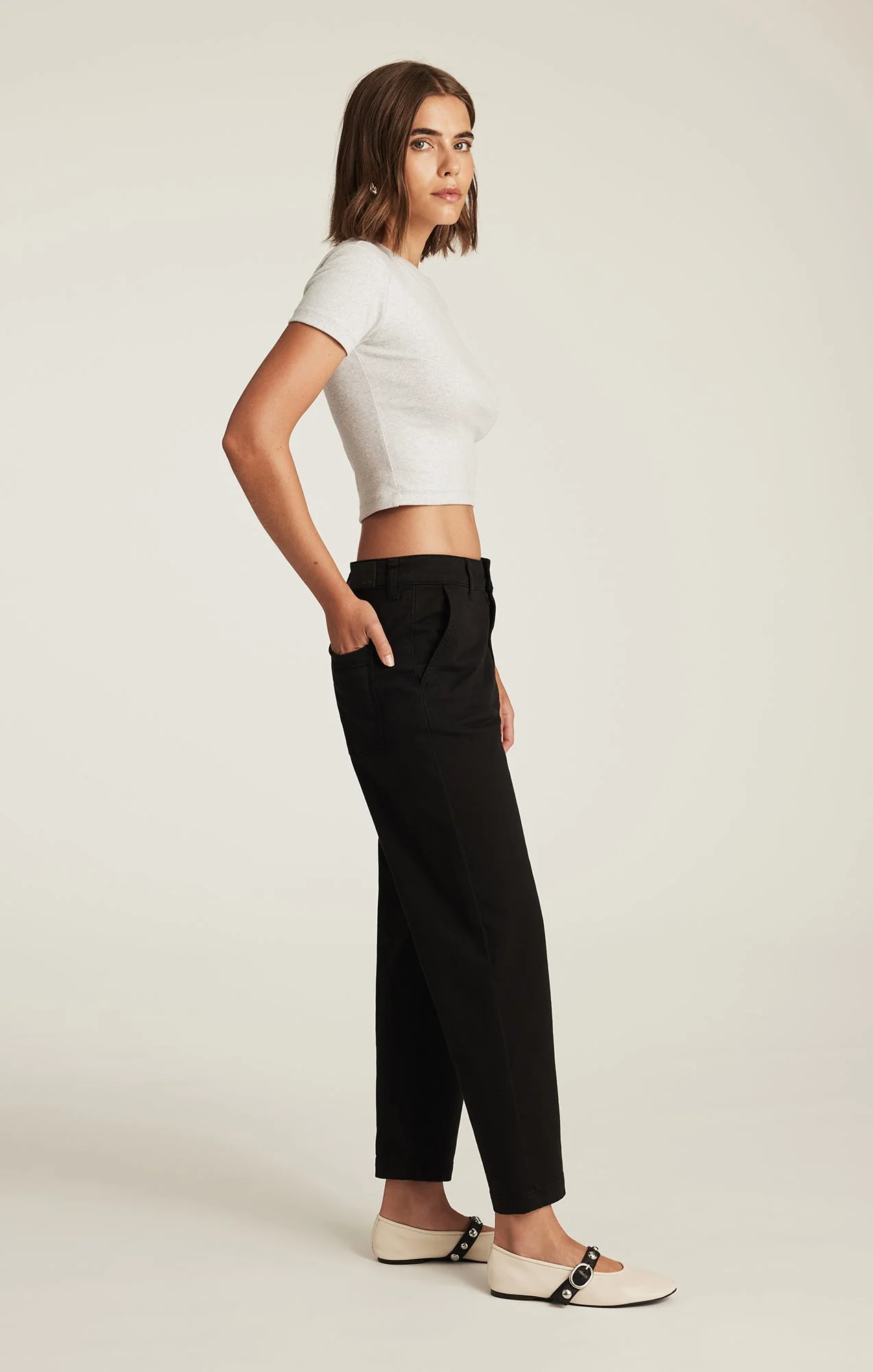 Pantalon Lauren Noir Twill Mavi Jeans – Image 4