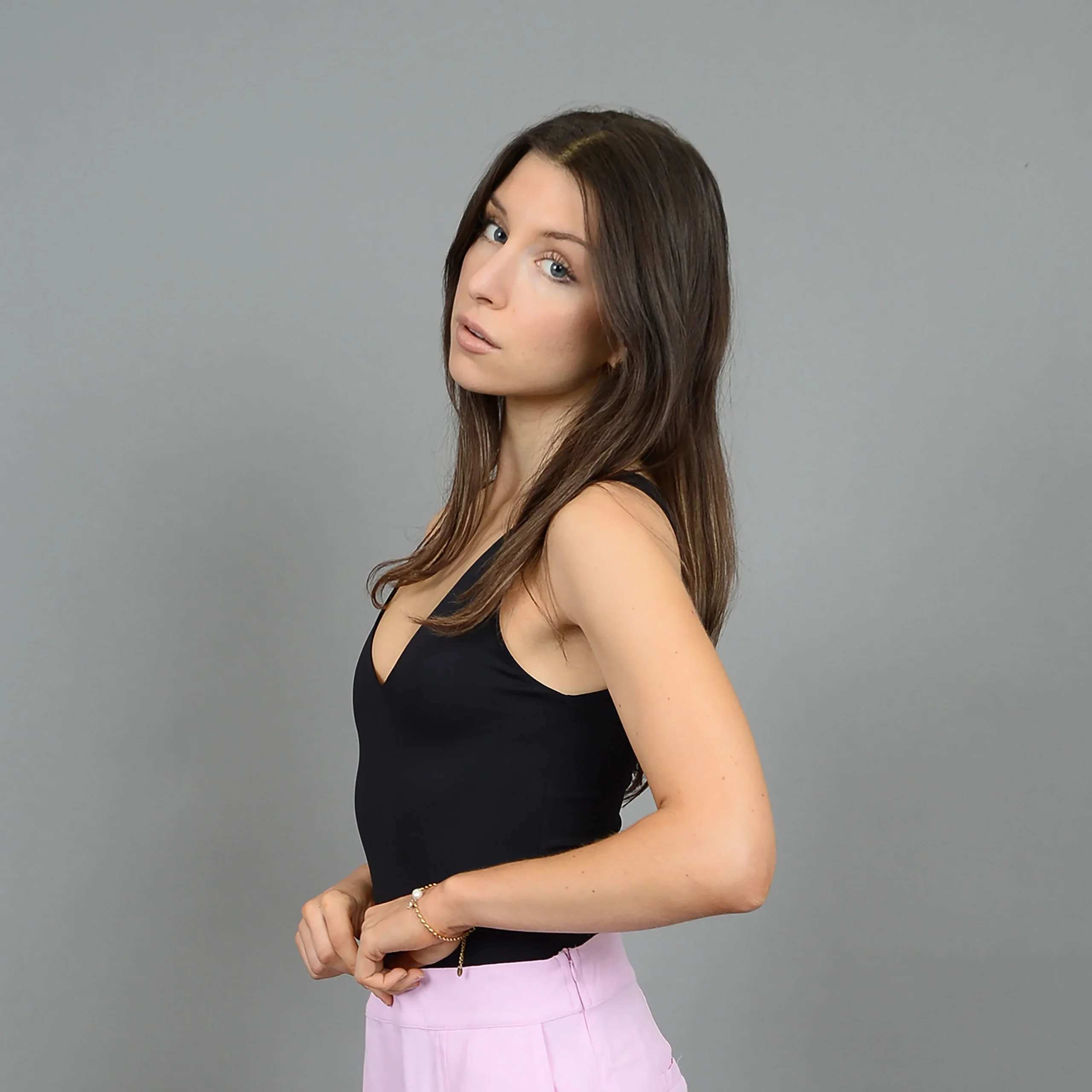 Body Valentina Sleeveless V-Neck Noir RD Style – Image 3