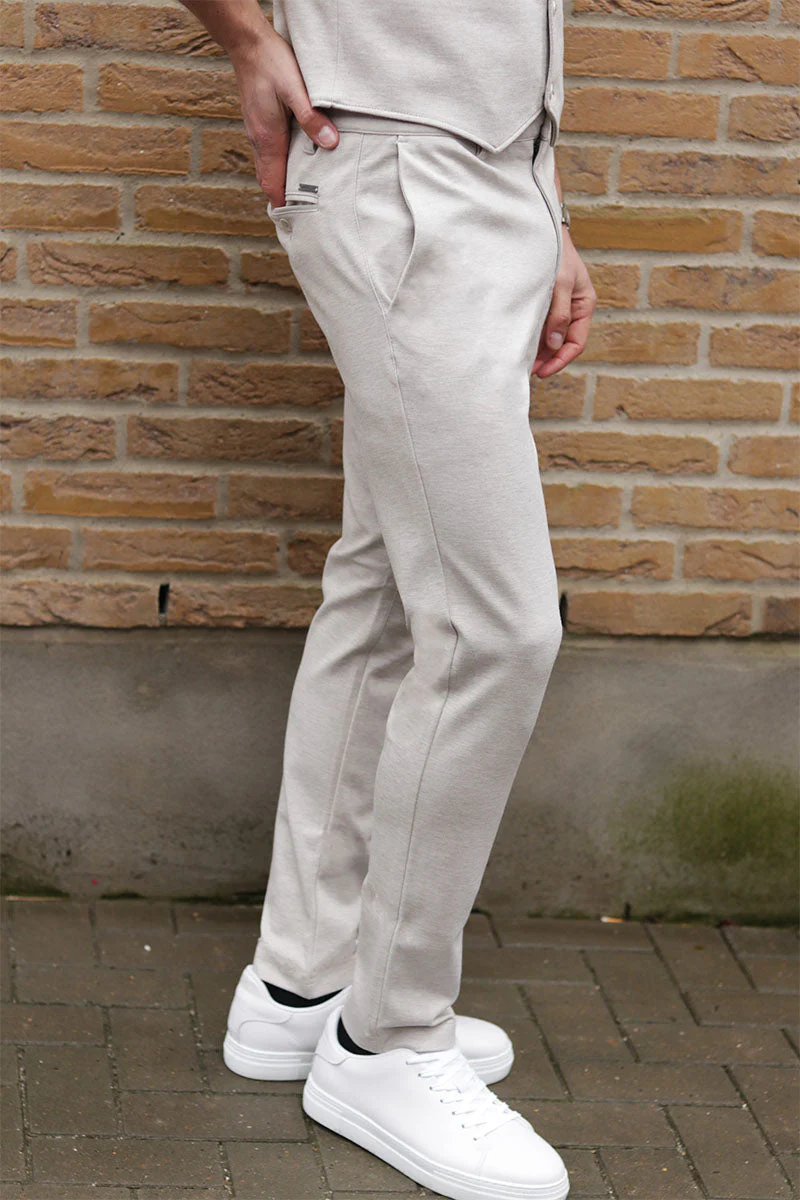 JEFF Ezra Trousers Ecru Mix – Image 5