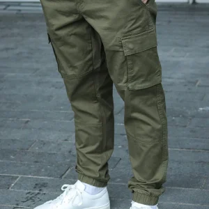 Only & Sons Cam Stage Cargo Cuff Pants Olive Night