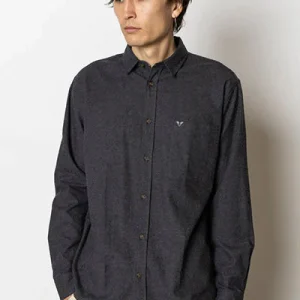 Fat Moose Frank flannel shirt Dark Grey