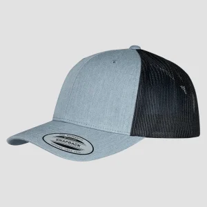 Flexfit Retro Trucker Heather Grey / Black