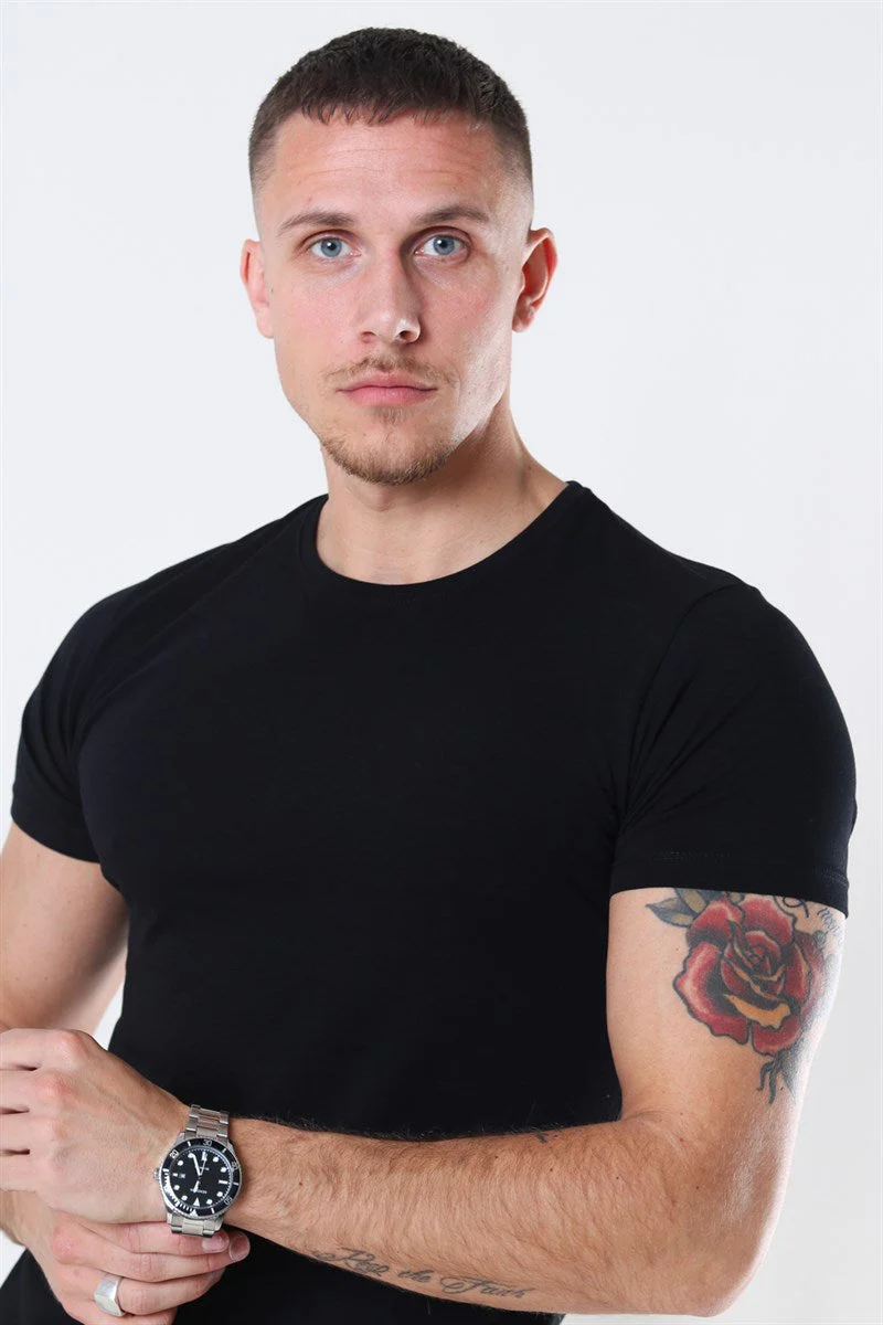 Basic Brand Shape T-shirt 2-Pack Black/White – Image 3