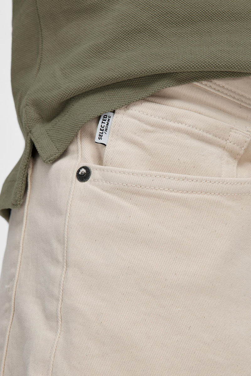 Selected Leon Soft Jeans Ecru – Image 4