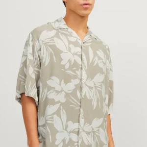 Jack & Jones Jeff AOP Resort Shirt SS Crockery