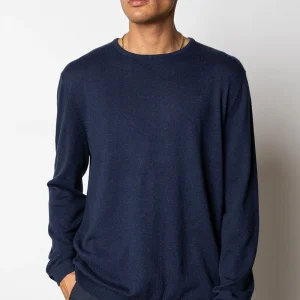 Clean Cut Copenhagen Claude crewneck knit Navy Melange