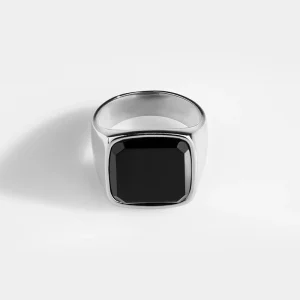 Northern Legacy Oversize Black Onyx Silver