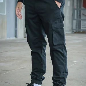 Only & Sons Cam Stage Cargo Cuff Pants Black