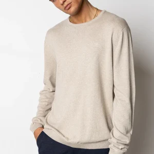 Clean Cut Copenhagen Claude crewneck knit Ecru Melange