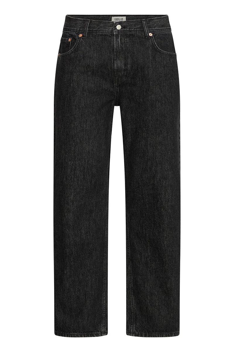 Solid Ryan Relaxed Fit Black Denim – Image 7