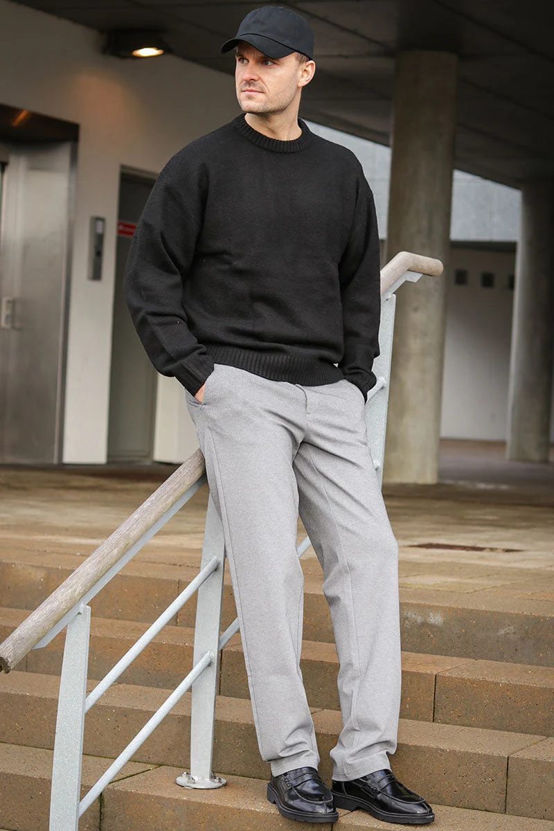 ONLY & SONS Mark Pants Regular Medium Grey Melange – Image 3