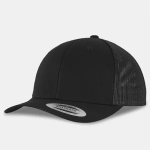 Flexfit Retro Trucker Cap Black