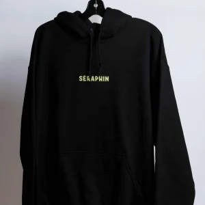 Chandail Faute d'Orthographe Hoodie Vivre Libre Noir Séraphin