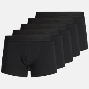 Jack & Jones JACTONE IN TONE TRUNKS 5 PACK NOOS Black Black - Black - Black - Black