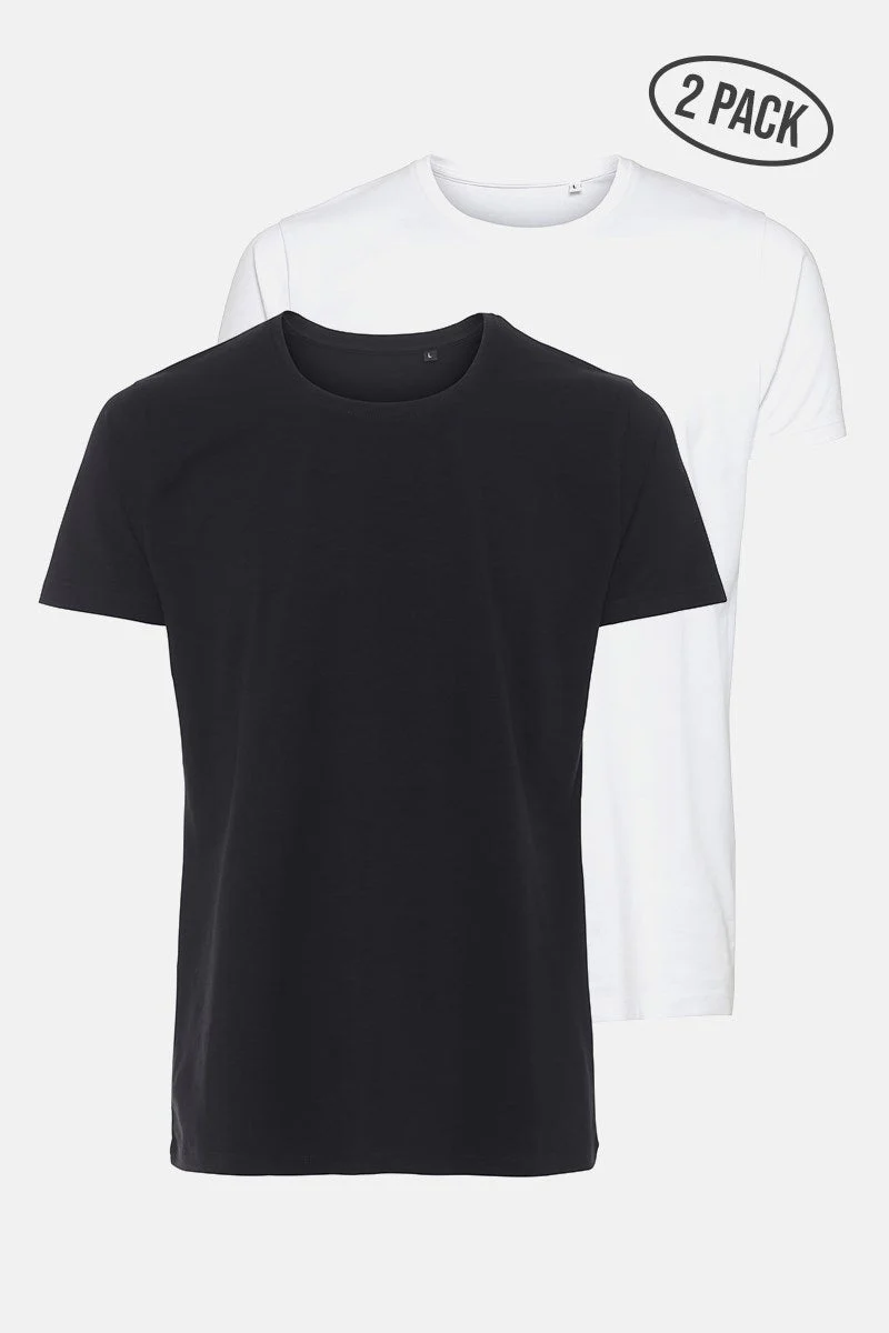 Basic Brand Shape T-shirt 2-Pack Black/White – Image 2
