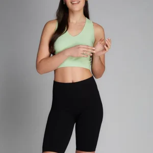 Bamboo Rib Highwaisted Bike Legging Noir C'est Moi