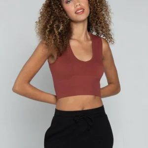 Bamboo Deep V Rib Brandy C'est Moi