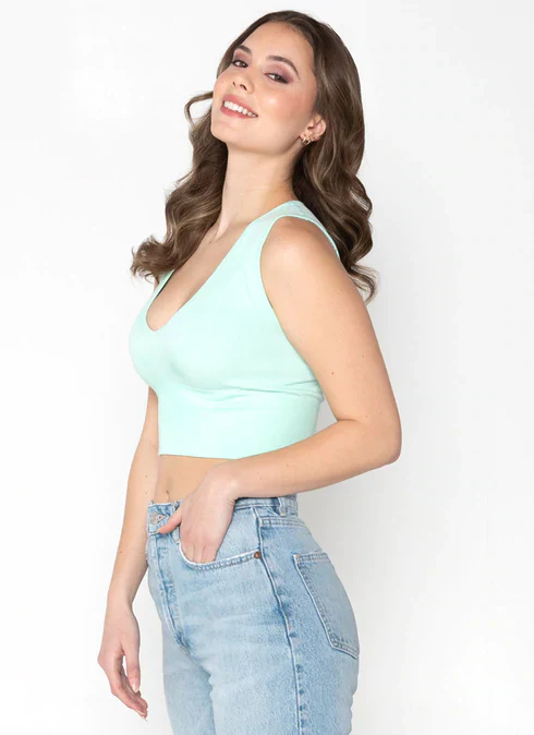 Bamboo Deep V Rib Honey Dew C'est Moi