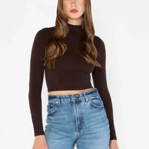 Bamboo L/S Crop Mock C'est Moij